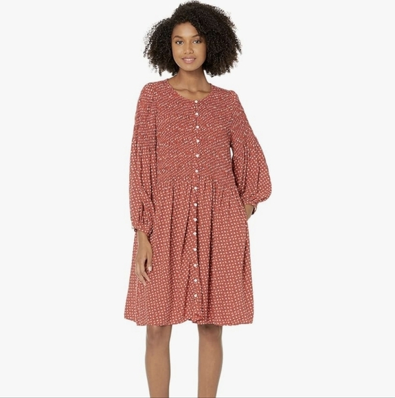 Madewell Challis Button Front Mini Dress Size M Daisy Floral New - Picture 1 of 7